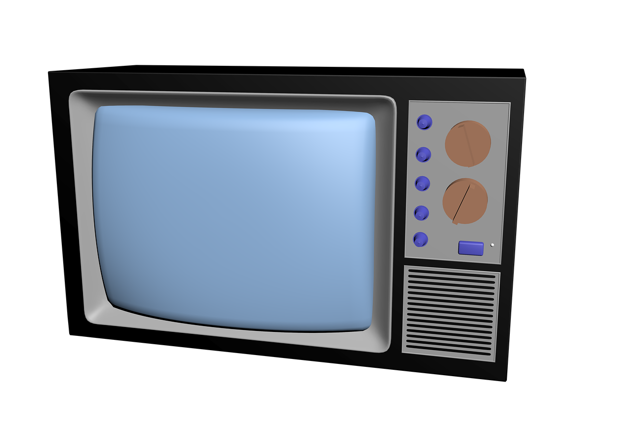 Ma imagem mostrando uma sala de estar serena com uma grande TV de alta definição montada na parede