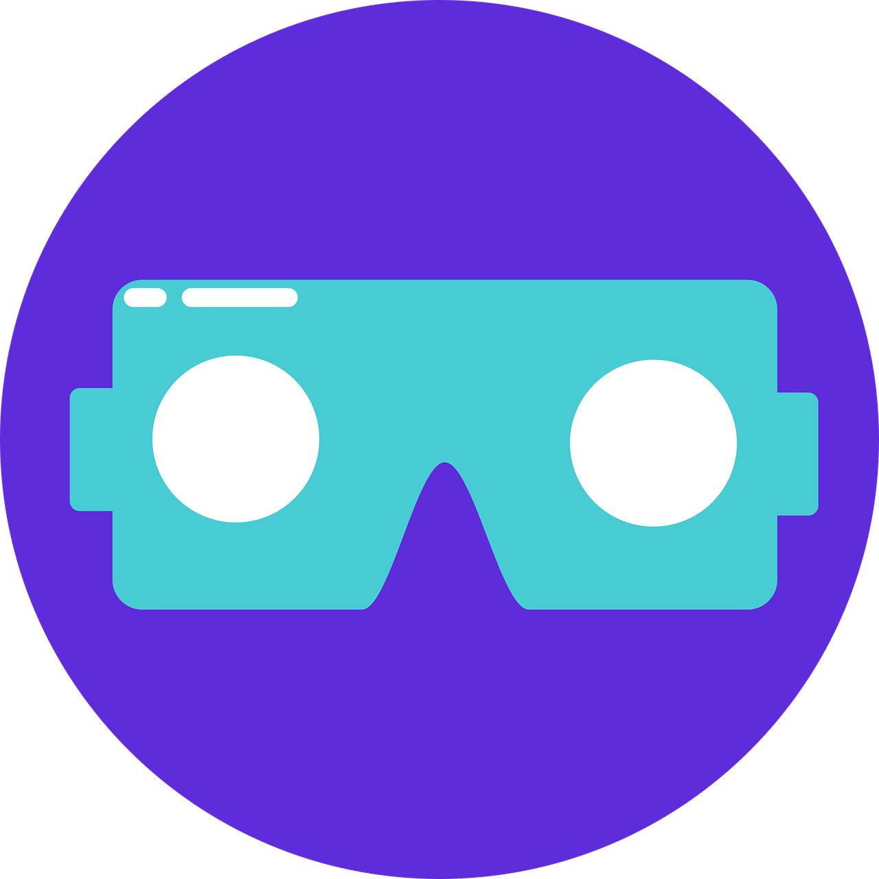 En Sie ein Bild, das eine Person zeigt, die ein Virtual-Reality-Headset trägt und eine auf ihrem Monitor angezeigte Farbkalibrierungstabelle sorgfältig untersucht