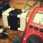 Len Sie ein Bild, das ein Mobilgerät mit der MobileForge-App auf dem Bildschirm zeigt und ein Farbkalibrierungsmuster anzeigt